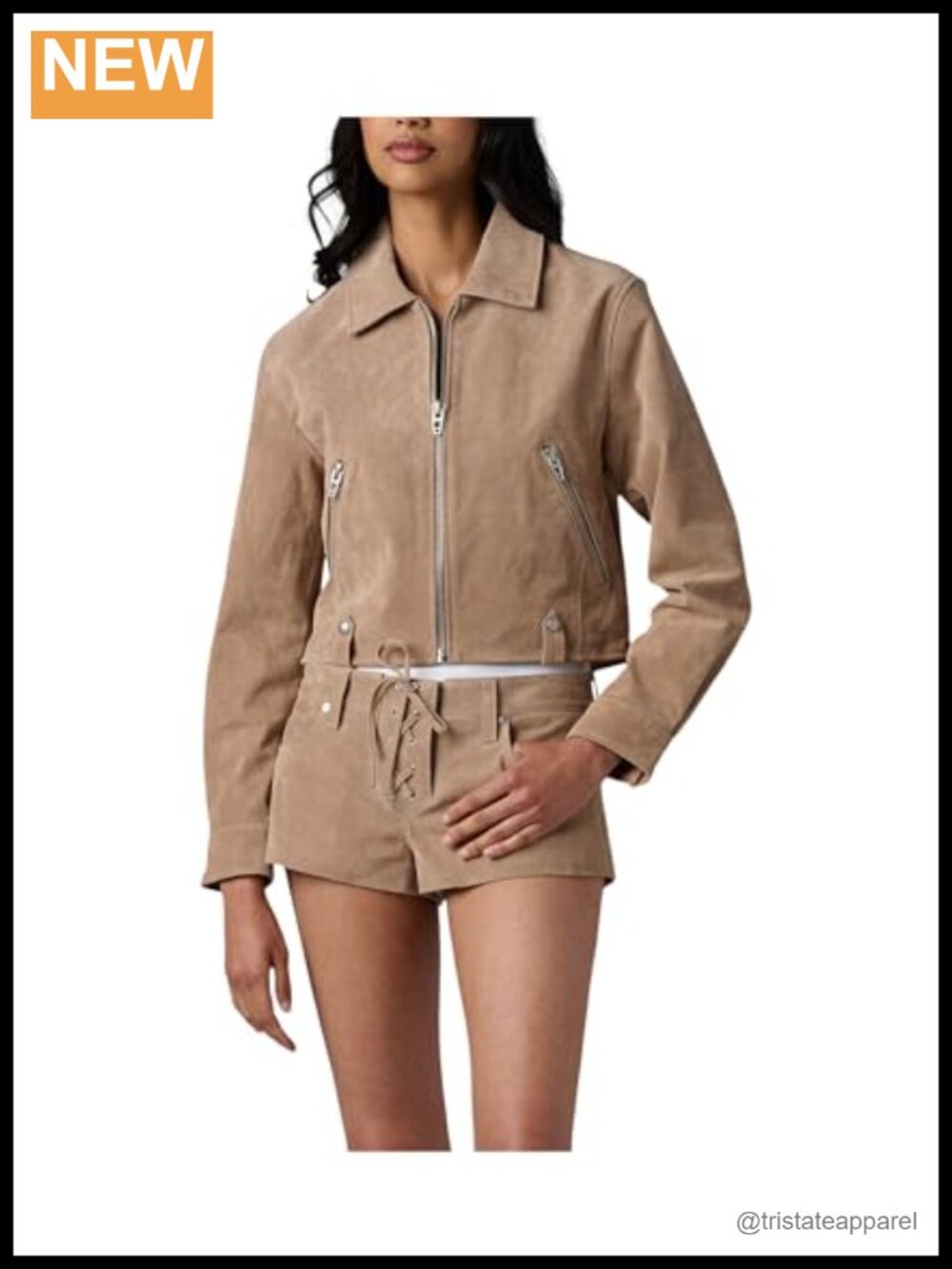 Blank NYC Real Suede Fringe Jacket